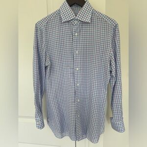 Isaia Cotton Dress Shirt Size 15.5 39 (Pristine Condition)